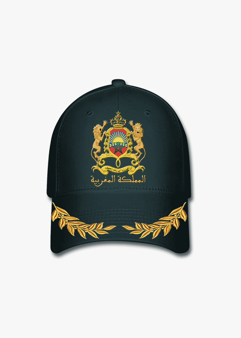 Royal Moroccan Coat of Arms Cap | Navy Blue