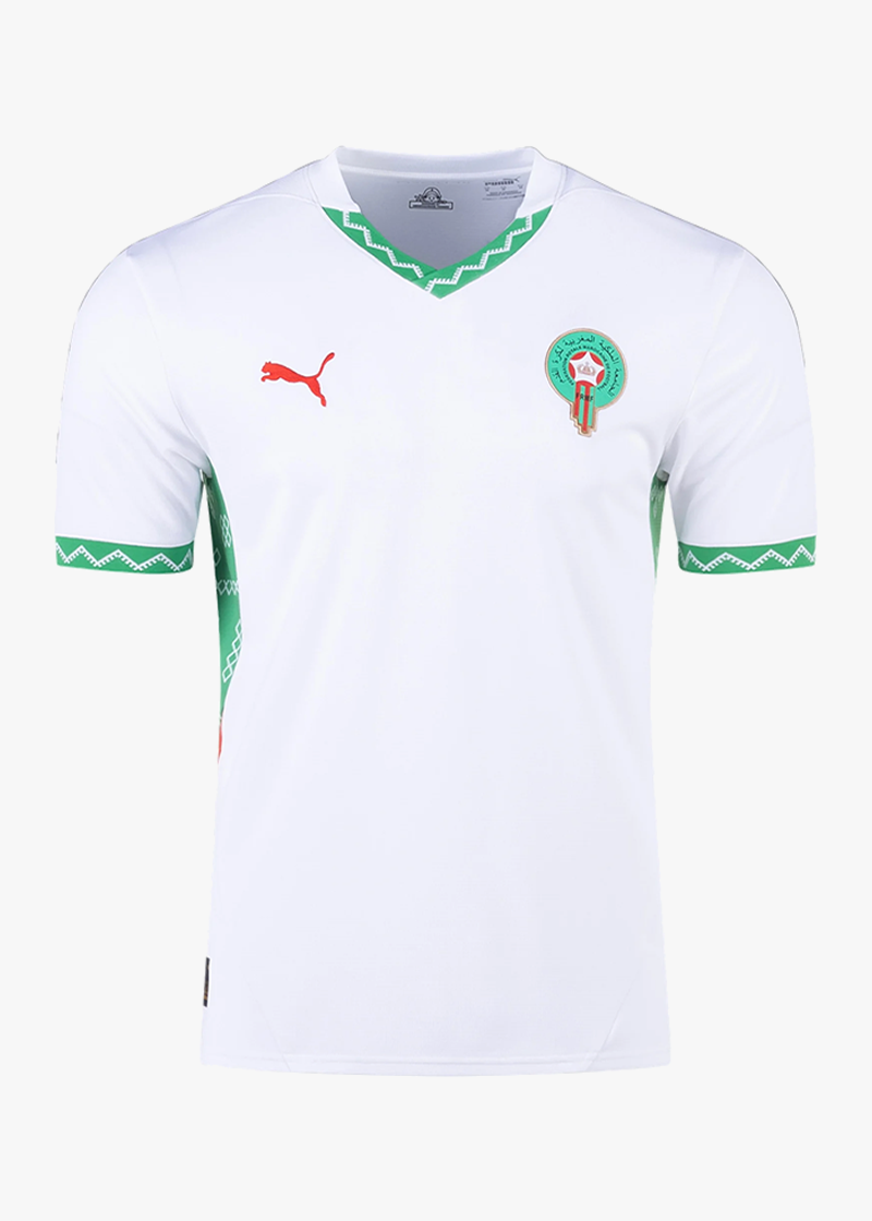 Men's Replica Puma Morocco Away Jersey | White | 2024