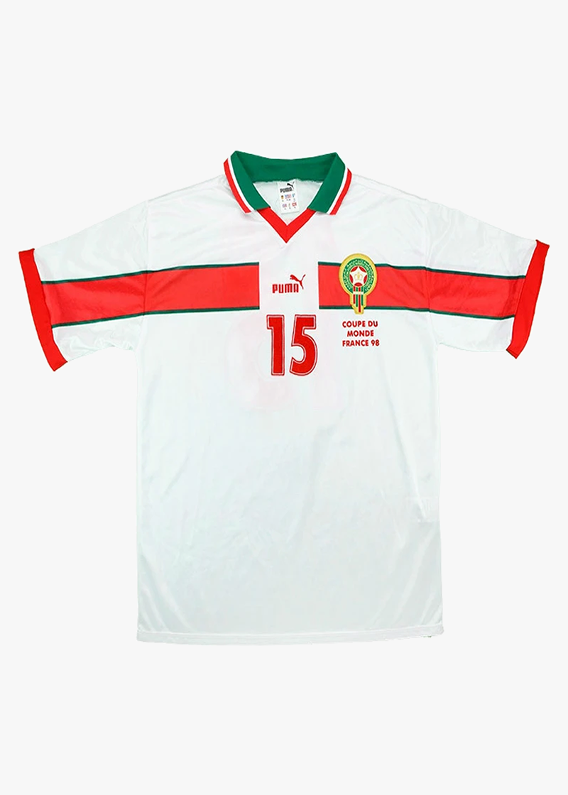 Men’s Replica Puma Morocco Away Jersey | White | 1998